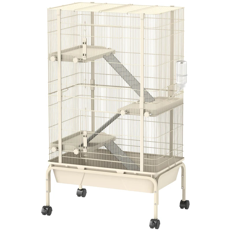 Small Animal Cage with Wheels – 4 Levels & 15cm Tray