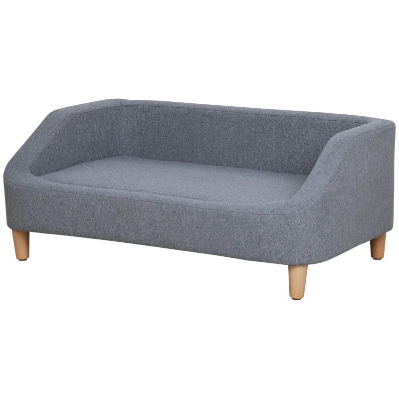 Pet Sofa Bed – Washable Cover & Cushion, Grey