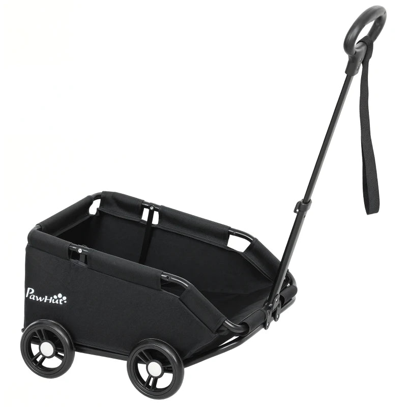 Small Dog & Cat Stroller Wagon with Storage Bag, Mat & Safety Straps