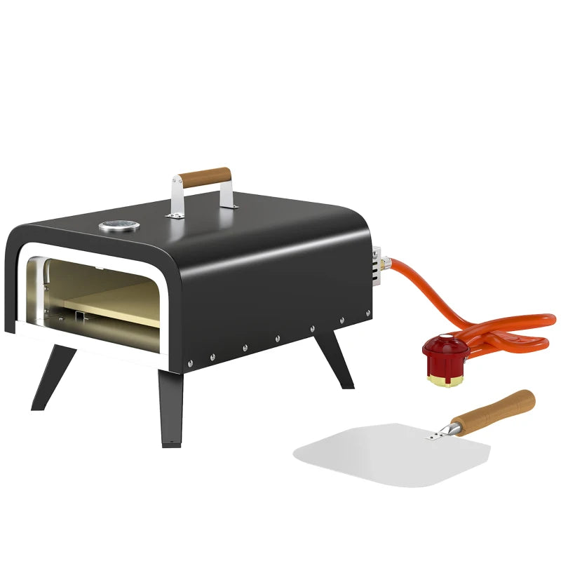 Black Gas Pizza Oven 12" – Compact, Efficient Oven for Crispy Pizzas