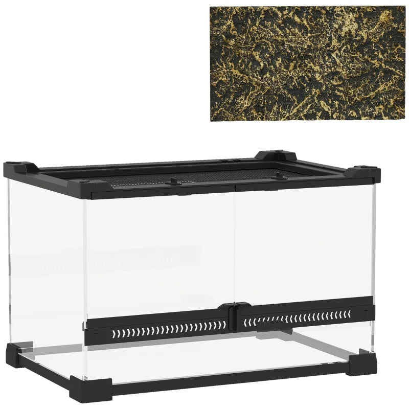 Mini Glass Tank for Reptiles – Front Vent Design