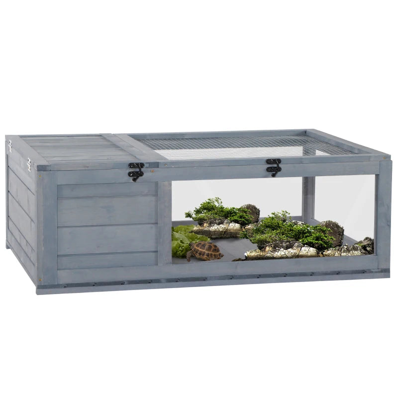 Small Wooden Tortoise House for Turtles, Lizards & Snakes