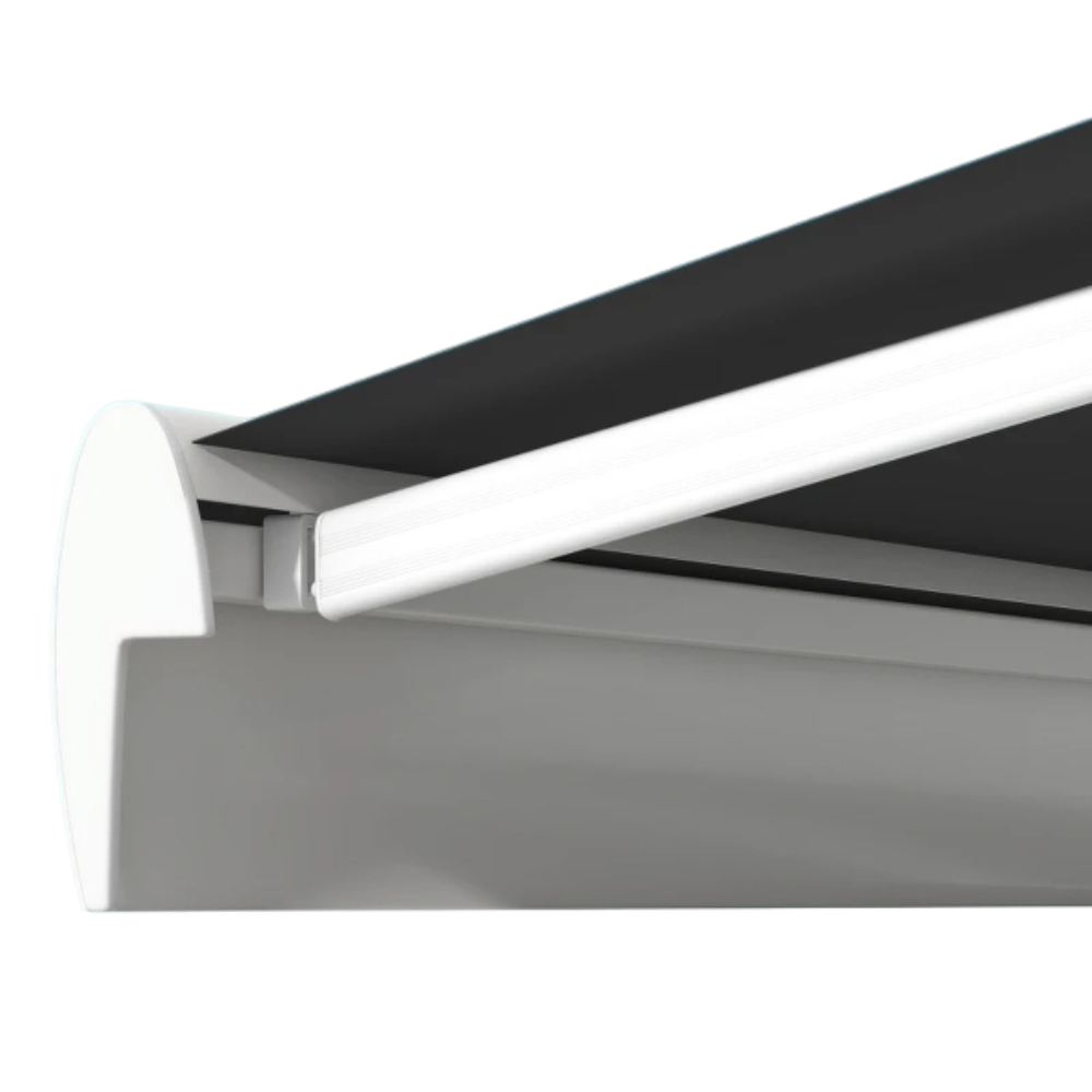 Full Cassette Electric Awning – Grey Outdoor Sun Shade with Remote Operation 2.5x3m