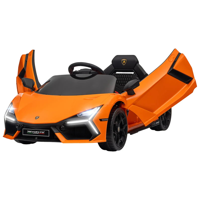 Licensed 12V Lamborghini Revuelto Ride-On Car for Kids with Remote & Butterfly Doors