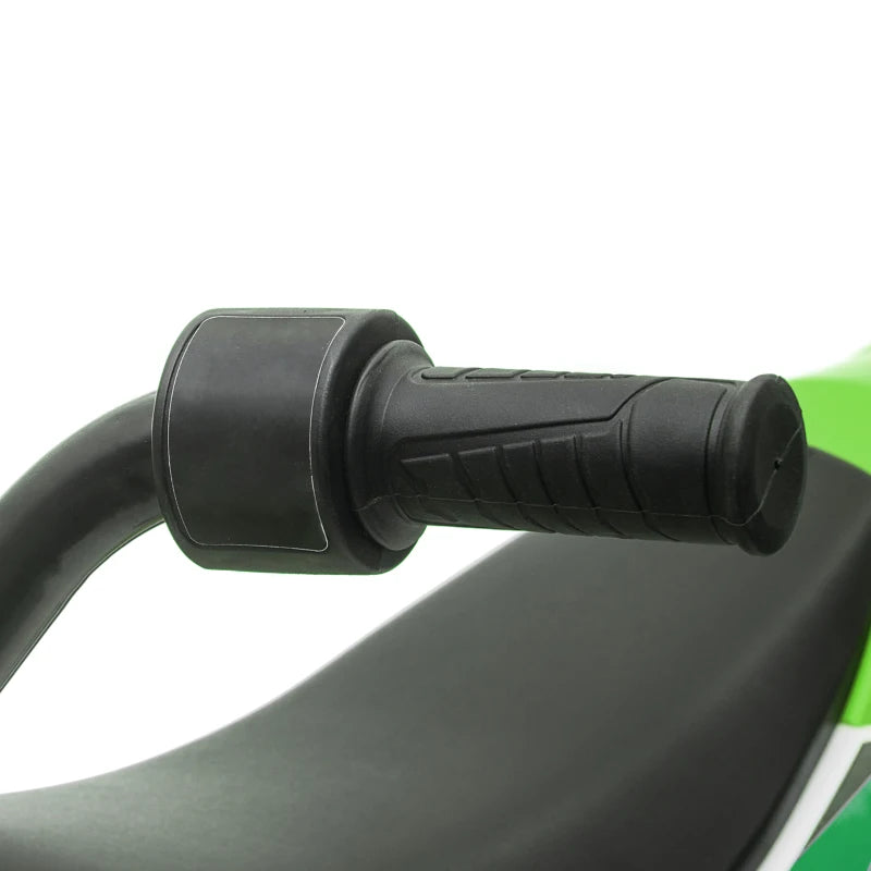 Green 12V Kids Electric Motorcycle Ride-On with Training Wheels, Ages 3 to 6