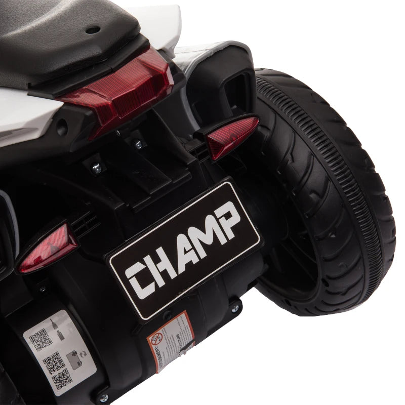 Electric Kids Motorcycle Ride-On Toy with 3 Wheels, Lights, Horn & Music Included