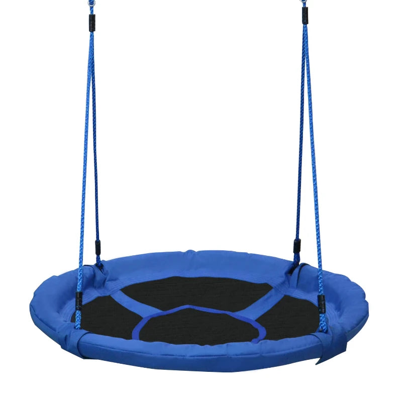 Durable 40" Blue Kid Nest Saucer Swing Seat – Perfect for Indoor & Outdoor Play