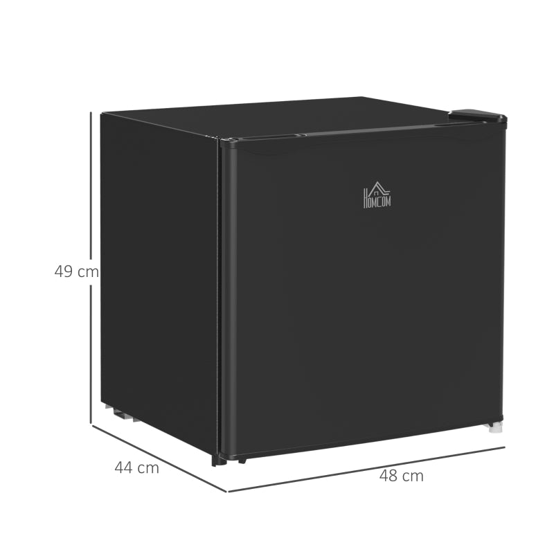 Mini Fridge 46L – Tabletop, Ice Box, Adjustable Temp, Black