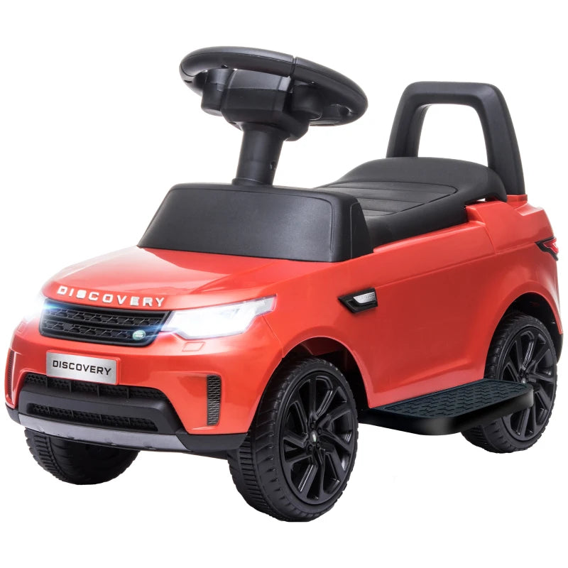 2-in-1 Licensed Kids Electric Ride-On Car with Headlights and Music – Red, 6V