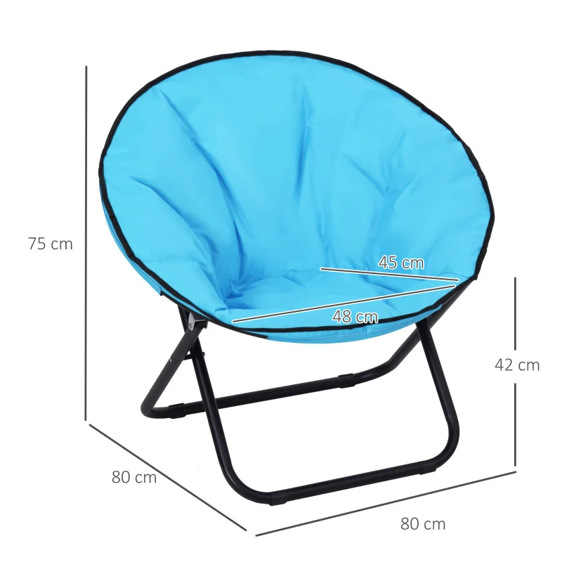Blue Moon Chair – Wide Padded Folding Camping Chair for Adults