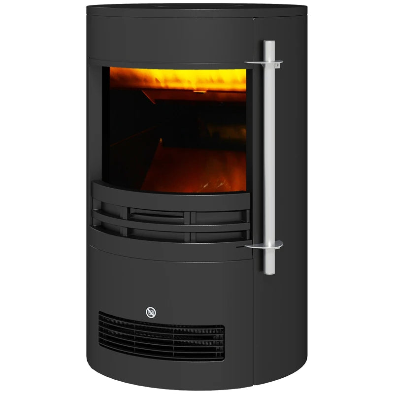 Electric Fire Stove – 1000W/2000W Heater with Log Flame & Thermostat