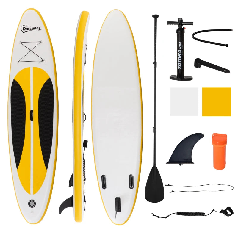Inflatable SUP Board – 10 ft with Accessories for Beginners & Youth, White