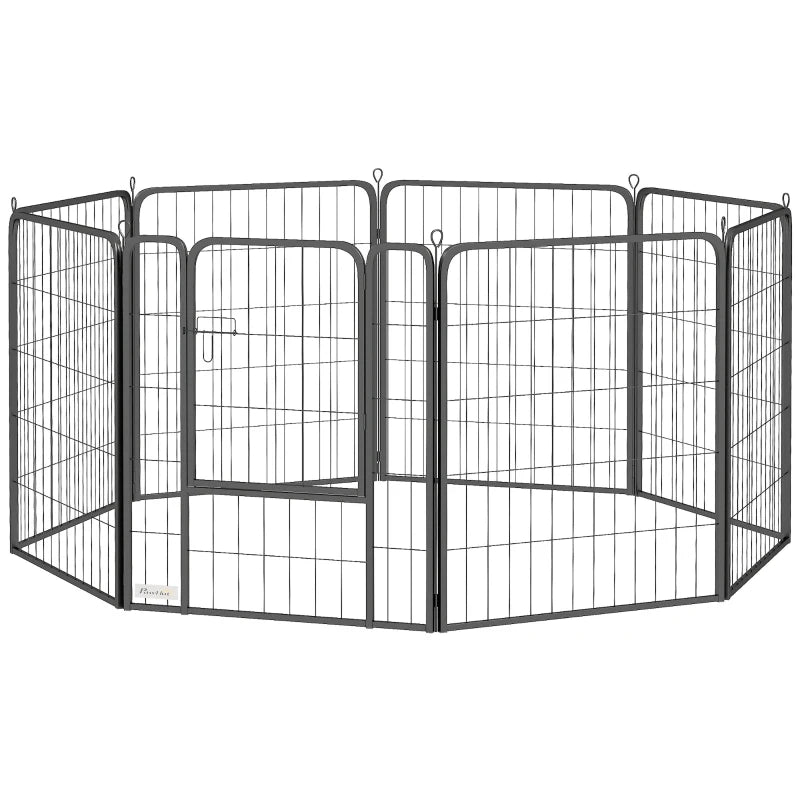 Large Dog Playpen for Indoor & Outdoor Use – Black