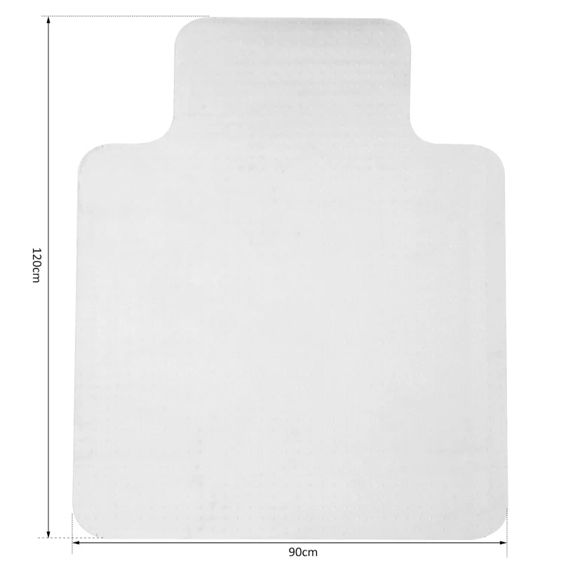 Carpet Protector Chair Mat – Frosted Clear Office Mat with Lip & Anti-Slip Spikes