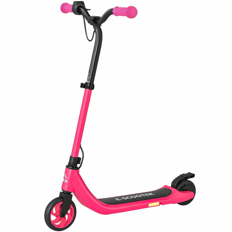 Lightweight Electric Scooter for Kids 6+ – 8 KM/H Speed, Adjustable Height, Pink