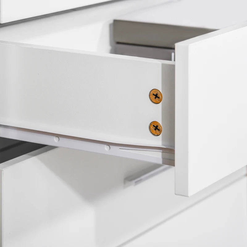 4-Drawer Chest with Metal Rails and Anti-Tip, Perfect for Playroom