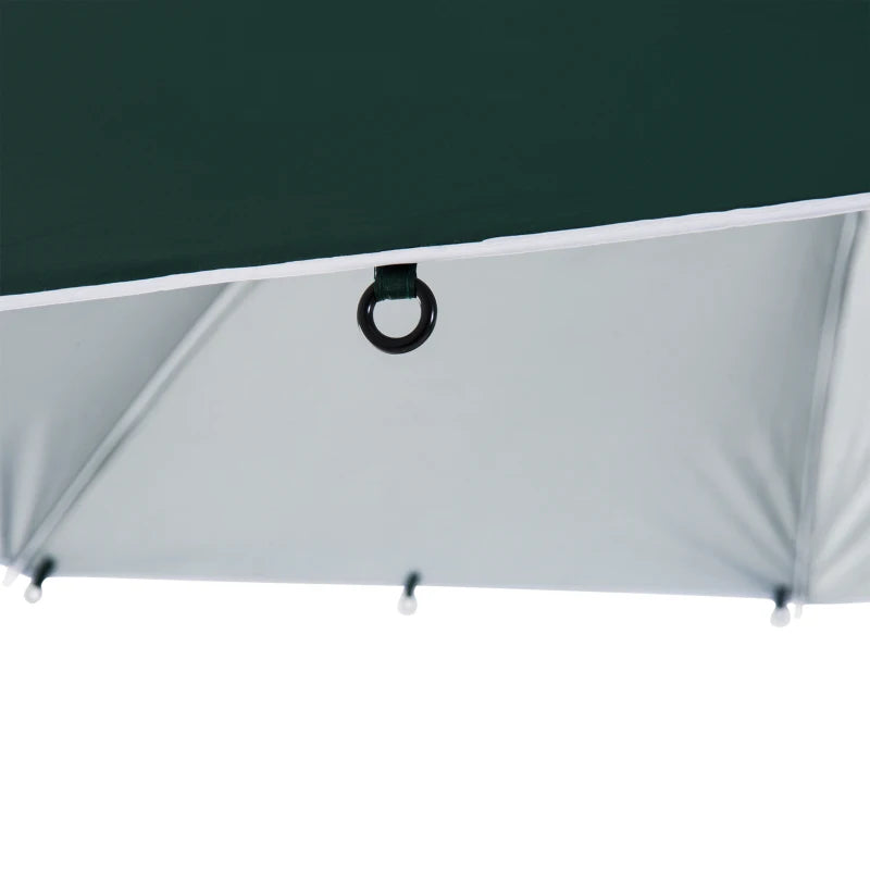 Beach & Fishing Umbrella Shelter with UV Protection and Side Panel Tent – Green, 2m