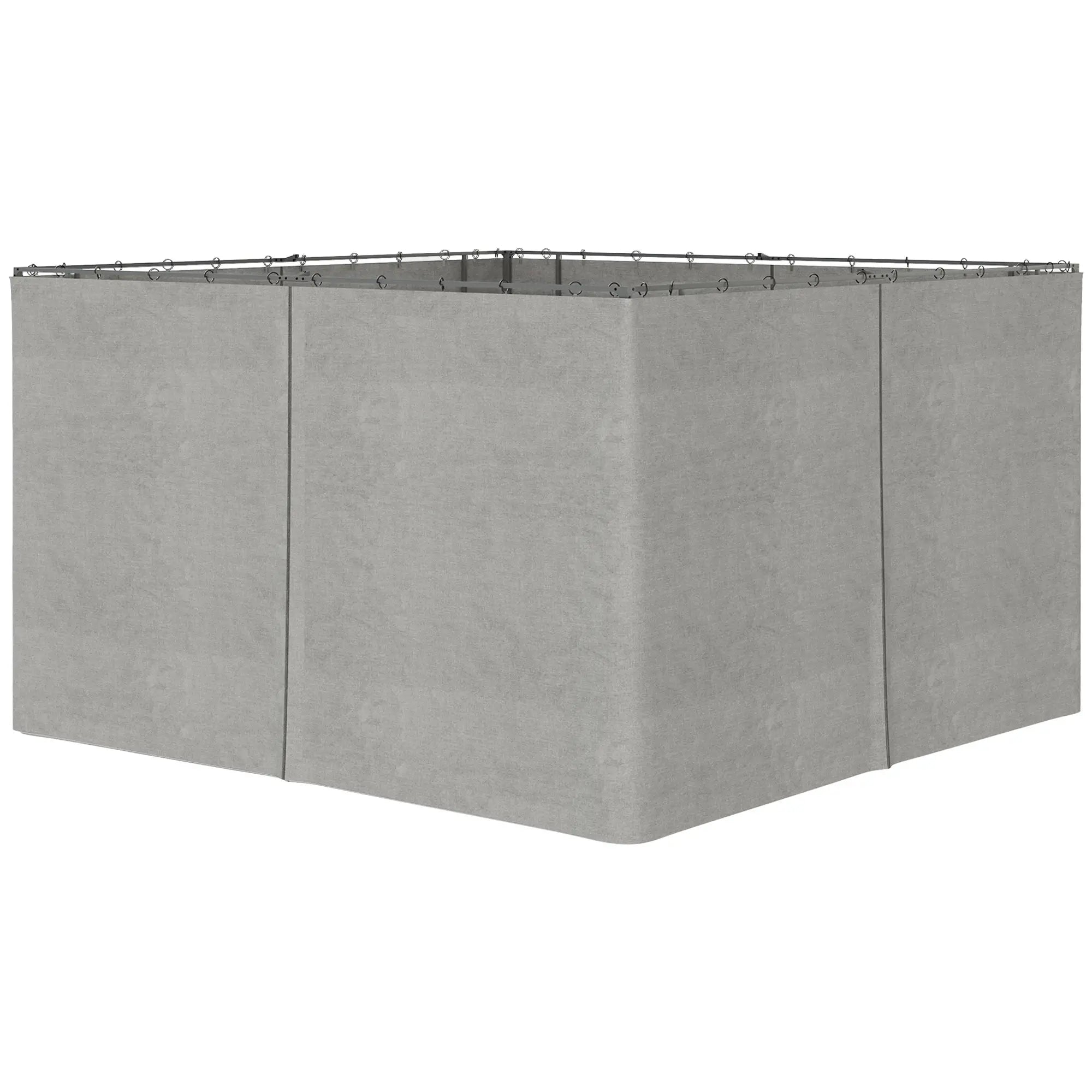 Privacy Panel Set – 4 Replacement Curtains for Most 3x4M Gazebo Canopies
