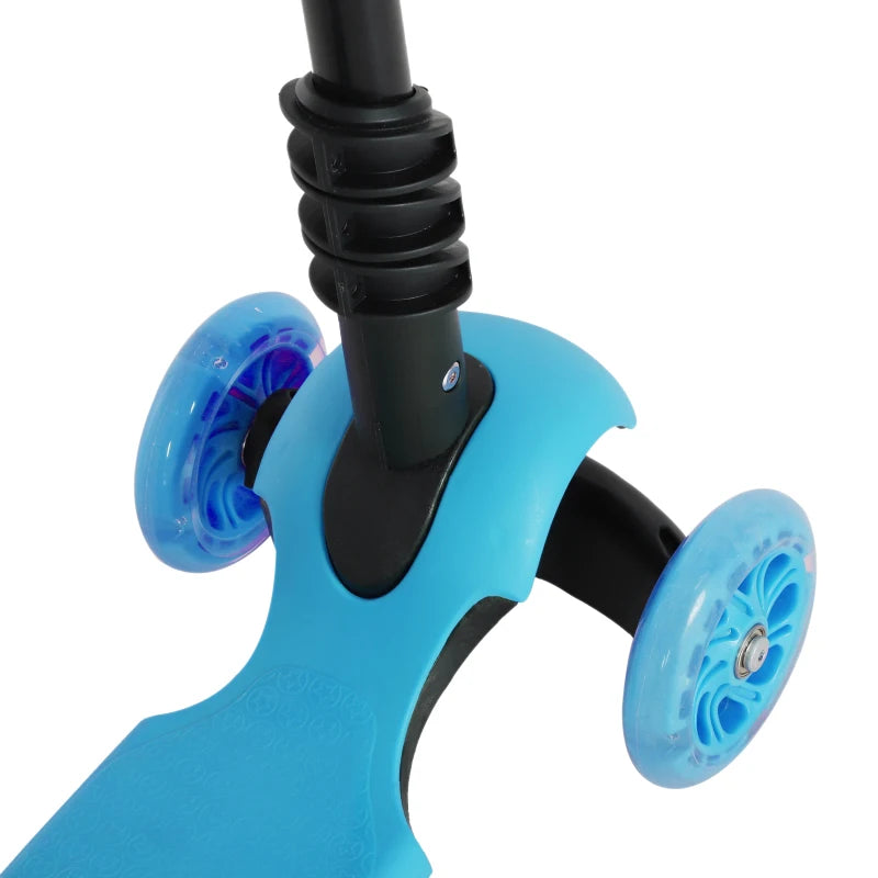 Adjustable Scooter for Toddlers with Removable Seat and Back Handle, Blue