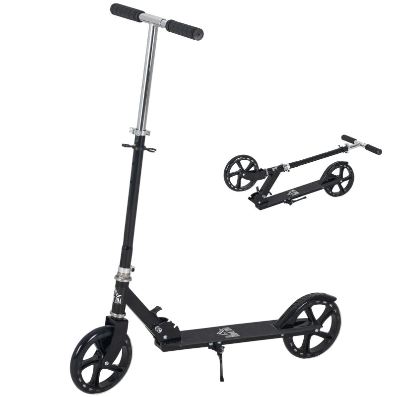 Teenager Kick Scooter Foldable with 4 Adjustable Heights & Rear Fender Brake 7-14