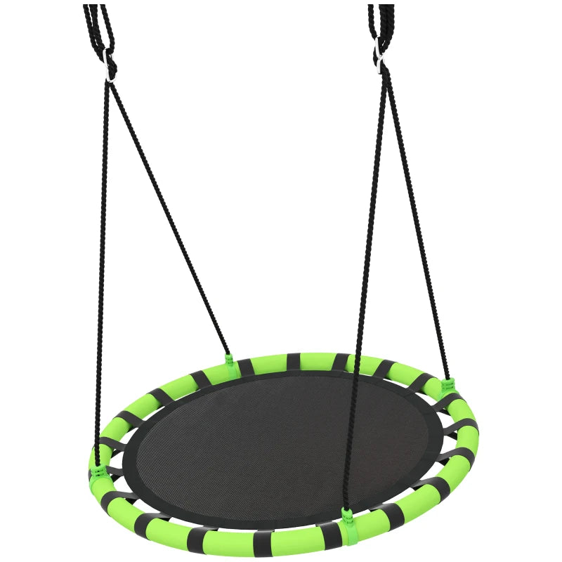 Outdoor & Indoor Kid Nest Swing Seat 100cm Diameter with Adjustable Height Ropes