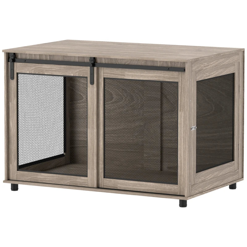 Brown Dog Crate Table for Extra Large Dogs
