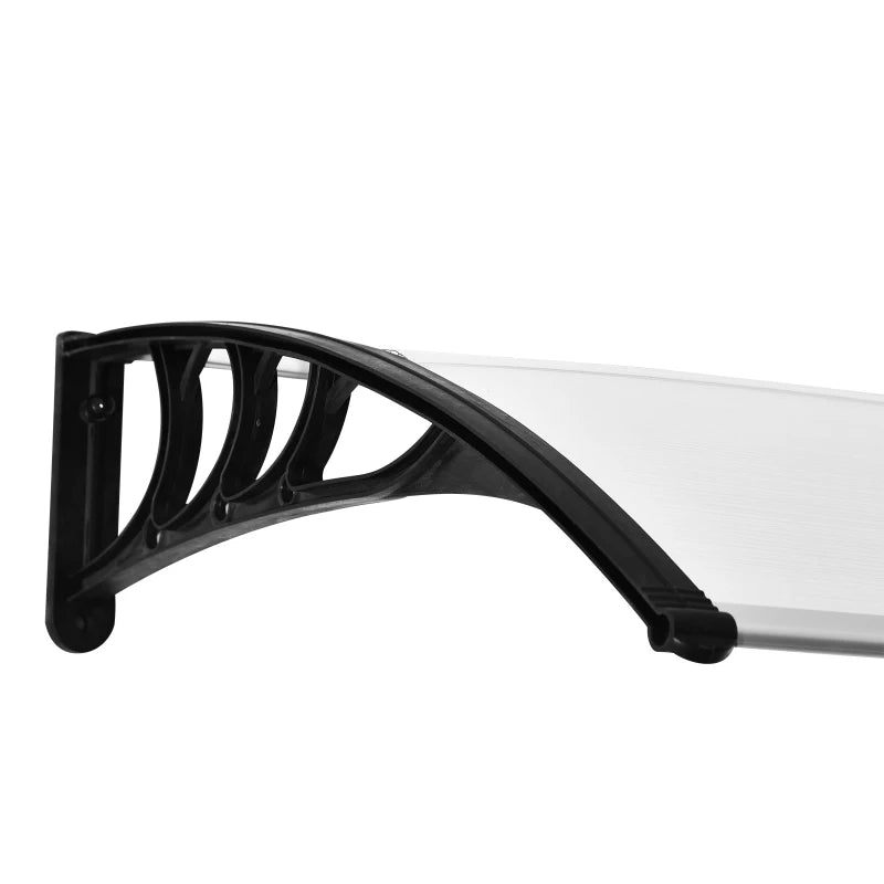 Sturdy Outdoor Door Canopy with Aluminum Frame and UV-Protected Polycarbonate Roof