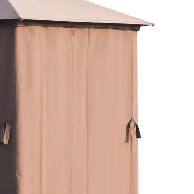 Stylish Gazebo Canopy Tent for Garden or Patio with Roof Vent & Panels – 3x3m