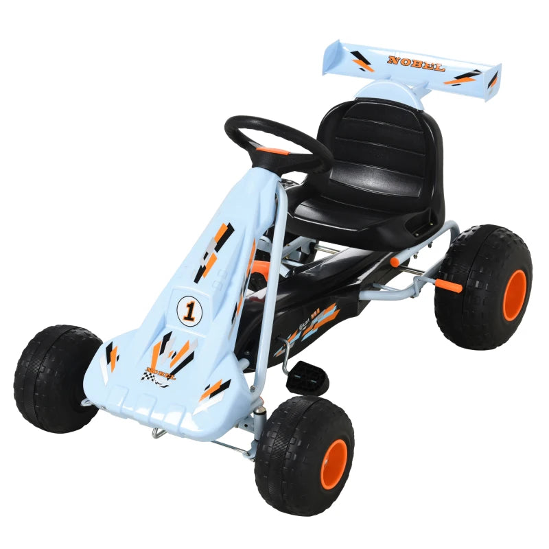 Manual Pedal Go Kart for Kids with Brake, Gears & Steering Wheel – Adjustable Seat 97x66x59 cm