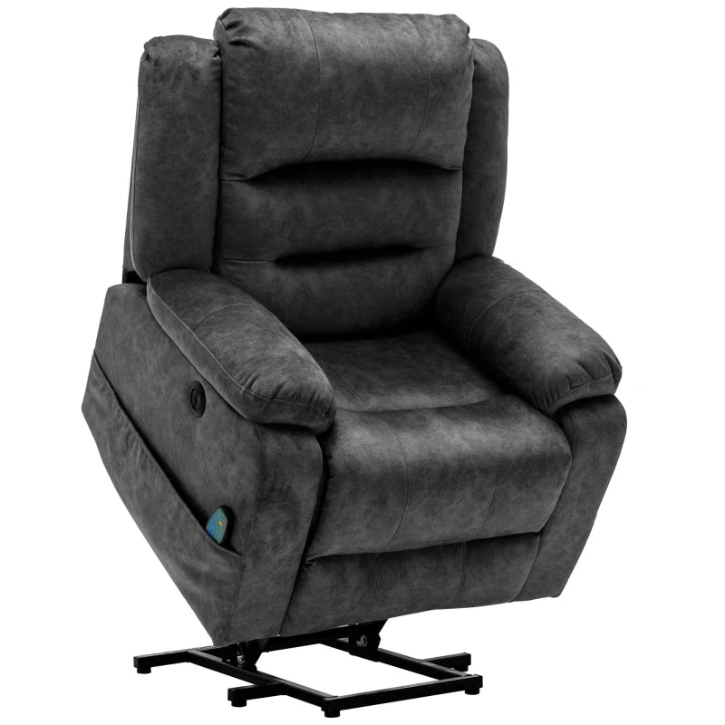 Power Lift Recliner Chair with Massage and Heating Points – Grey