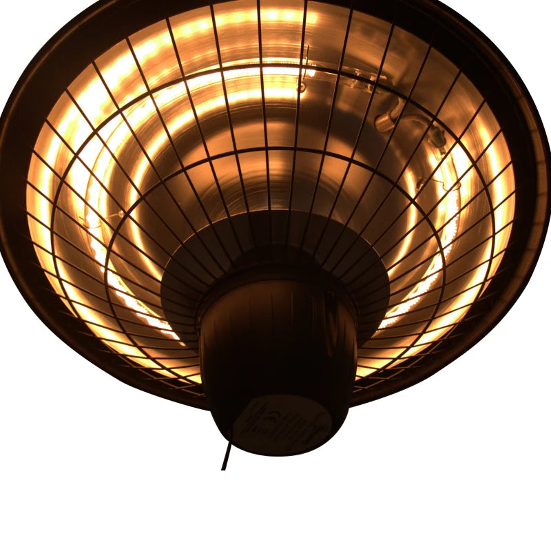 Halogen Electric Patio Heater 2100W – Outdoor Ceiling Mounted Hanging Heater