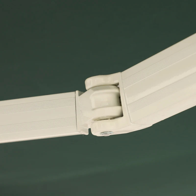 Manual Retractable Awning with Crank – Durable Green Outdoor Sun Shade 3.5x2.5m