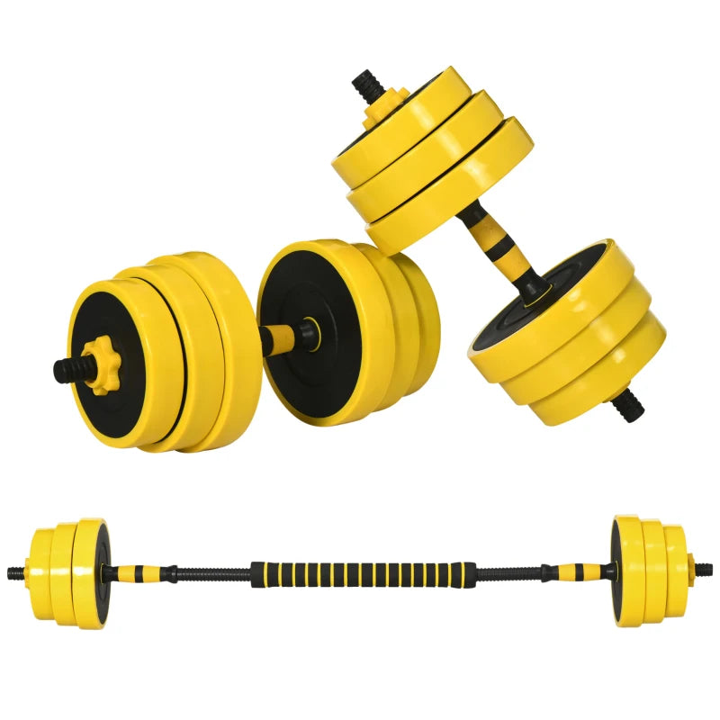 Home Gym Dumbbell & Barbell Set – 25KG Adjustable Plates
