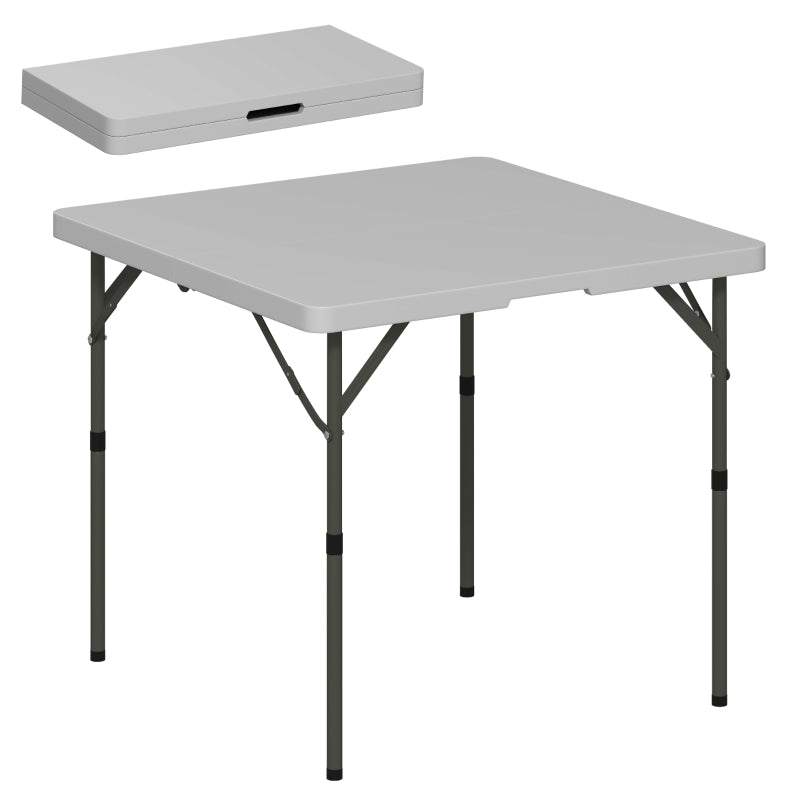 Folding Camping Table with Handle – 34/74cm, Grey