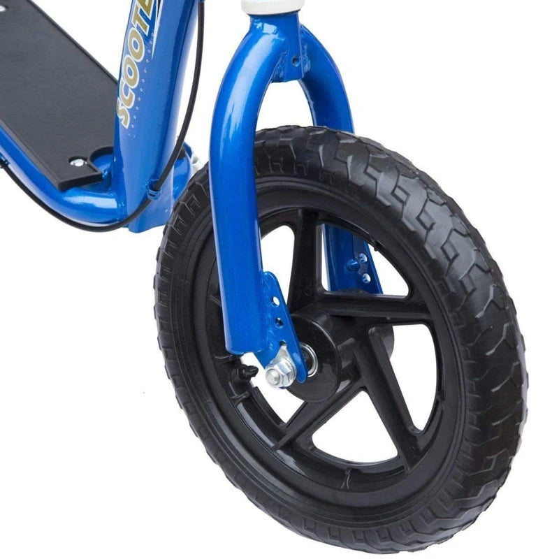 Big Wheel Kick Scooter for Kids 5-12 with Rear Brake & 12" EVA Tyres – Blue