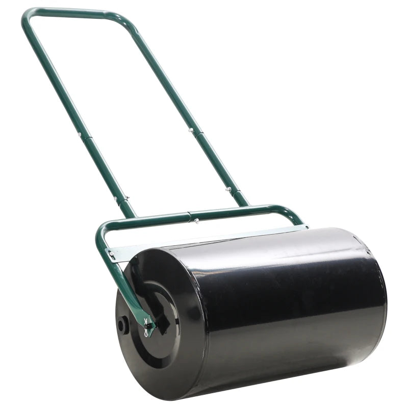 Durable Steel Lawn Roller for Smooth and Even Lawn Maintenance – Dark Green, 38L