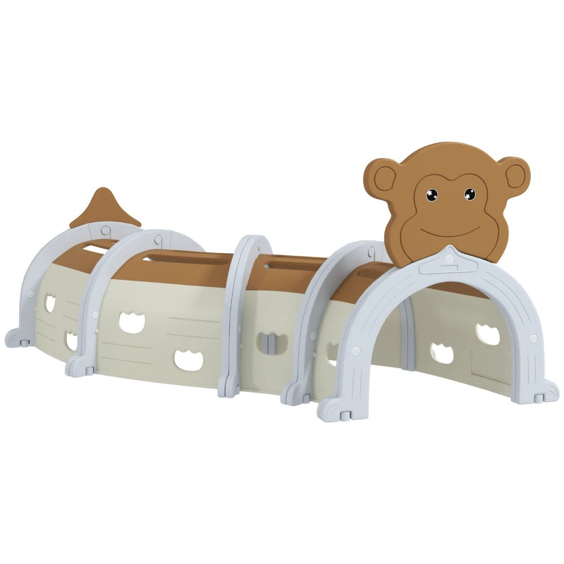 Monkey-Themed Kids Play Tunnel for Ages 3-6 – Safe Crawling & Climbing Fun Toy
