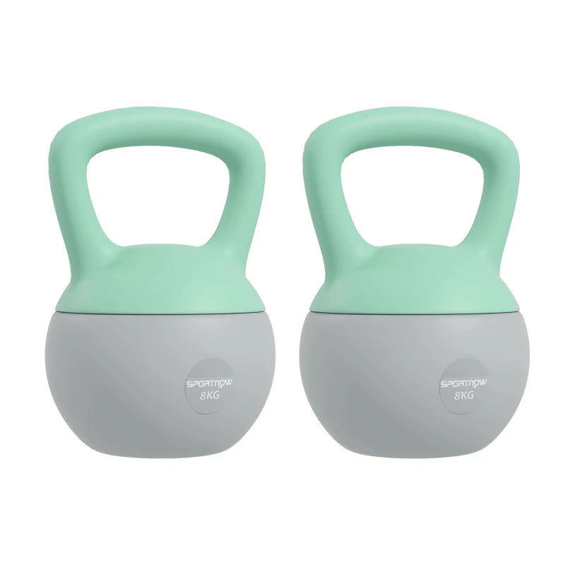 Home Gym Soft Kettlebells – 2 x 8kg for Strength & Cardio