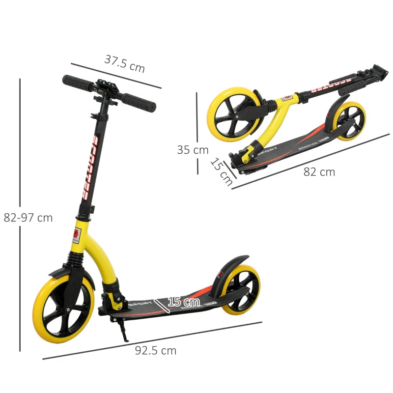 Big Wheel Scooter – Foldable, Adjustable Height, for Teens & Adults