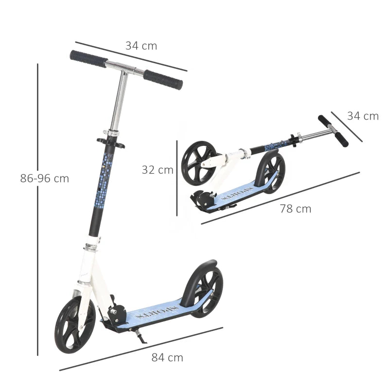 Kick Scooter for Kids – Foldable, Adjustable, Lightweight Blue Ride-On, Ages 5 and Up