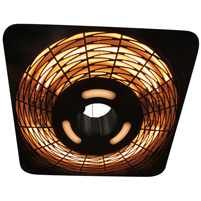 Electric Halogen Patio Heater 2000W – Hanging Ceiling Mounted with Remote