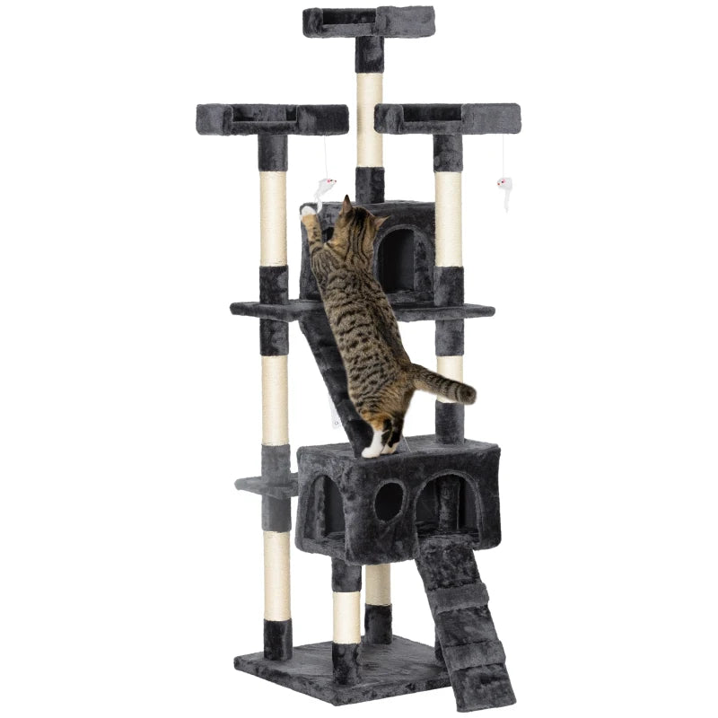 Cat Tree & Scratching Post – Multi-Level Activity Play Centre