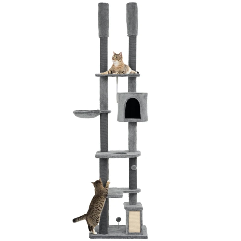 Large Cat Tower with Ramp, House & Scratching Posts