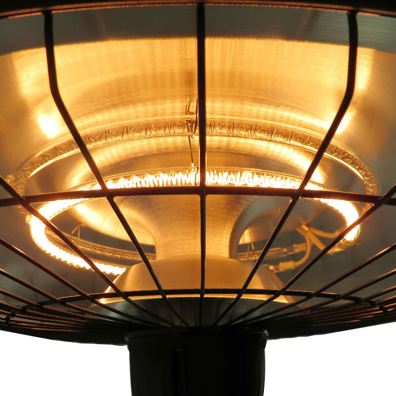 Electric Hanging Patio Heater – 1000/2500W Infrared Heat with Adjustable Power
