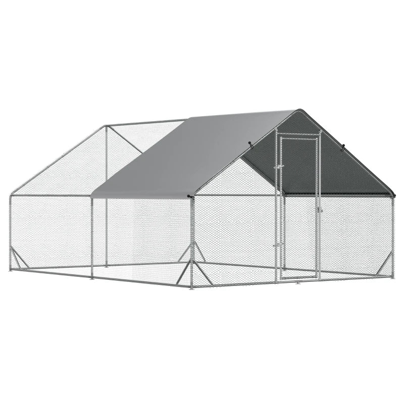 Walk-In Chicken Run with Waterproof Cover 3x4x2m