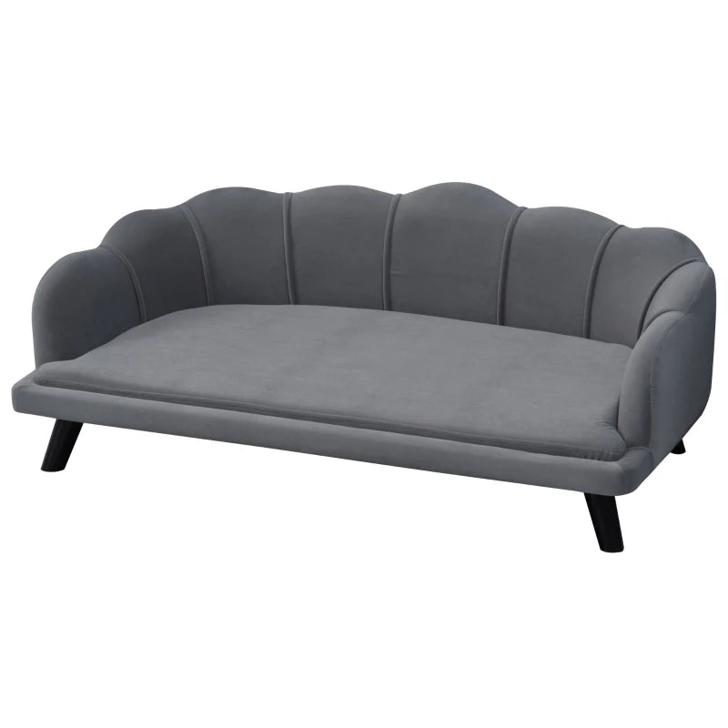 Pet Couch Bed for Medium to Large Dogs | Stylish Grey Sofa