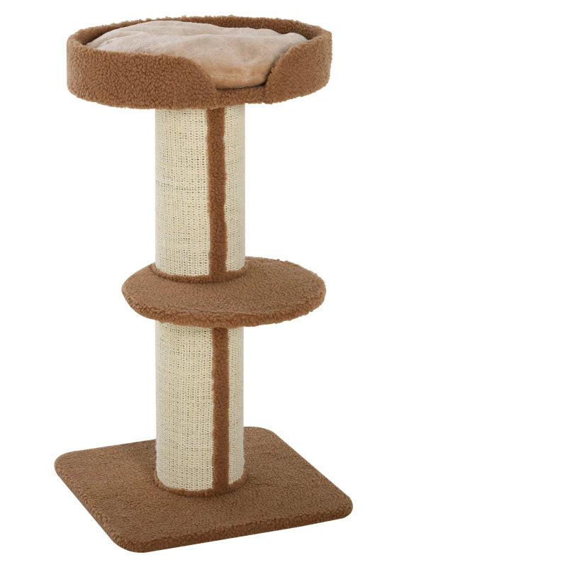 Brown Kitten Activity Centre & Cat Tower – 91cm