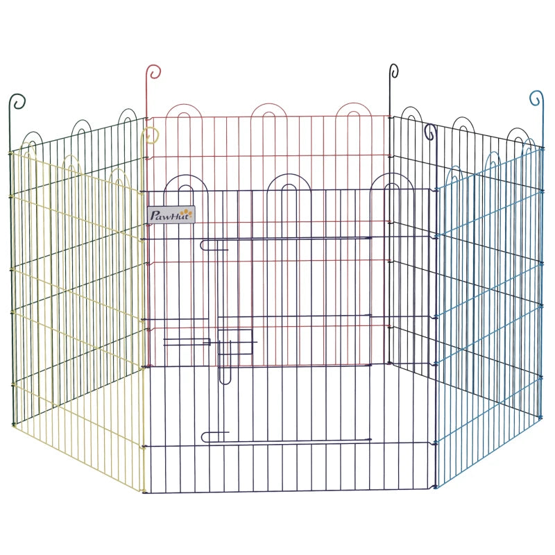 Foldable 6-Panel Pet Playpen Crate for Pets