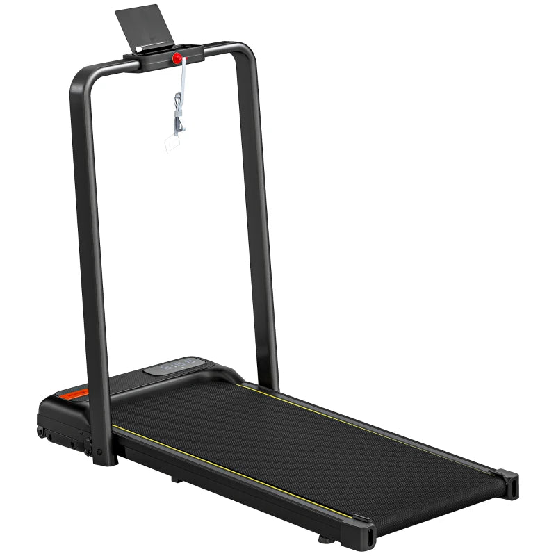Black Folding Walking Pad – Under Desk Treadmill with Incline