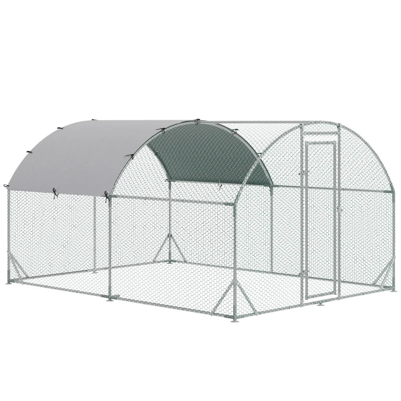 Durable Galvanized Chicken Run & Poultry Playpen for Garden